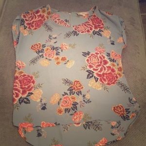Floral Hi-Low Top